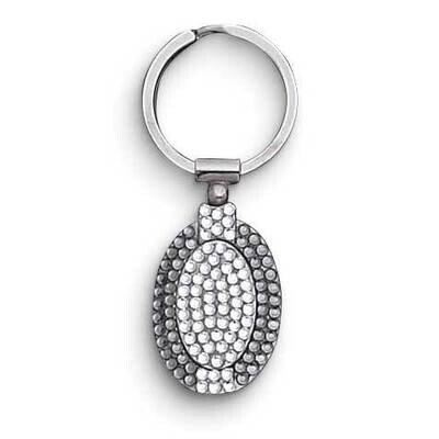 Silver-Tone Swarovski Crystal Oval Key Ring GP7863, MPN: GP7863, 788089047689