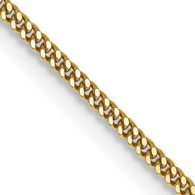 1.3mm Curb Pendant Chain 22 Inch 14k Gold PEN102-22, MPN: PEN102-22,