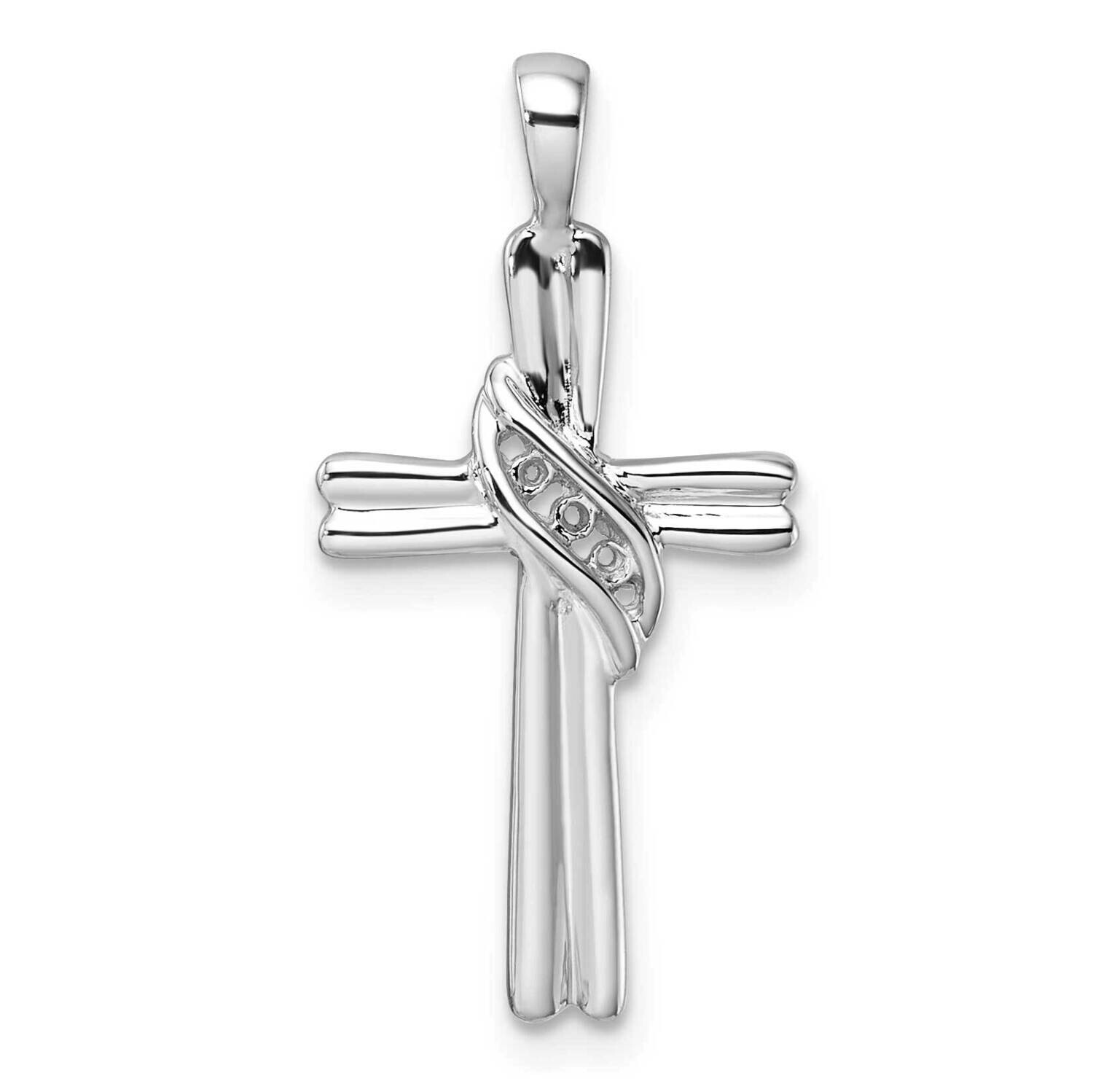 Cross Pendant Mounting 10k White Gold PM4989-005-1W by Men&#39;s Jewelry and Accessories, MPN: PM4989-0…