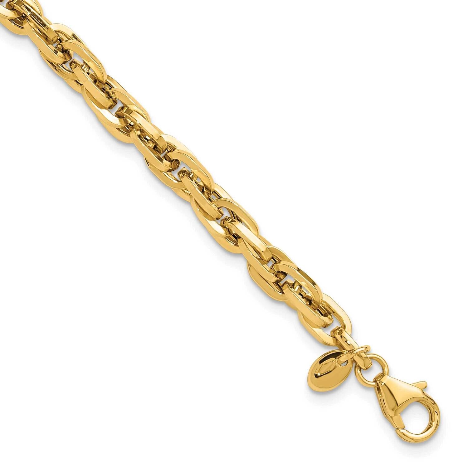 Fancy Bracelet 7.5 Inch 14k Polished Gold FB2002-7.5, MPN: FB2002-7.5,