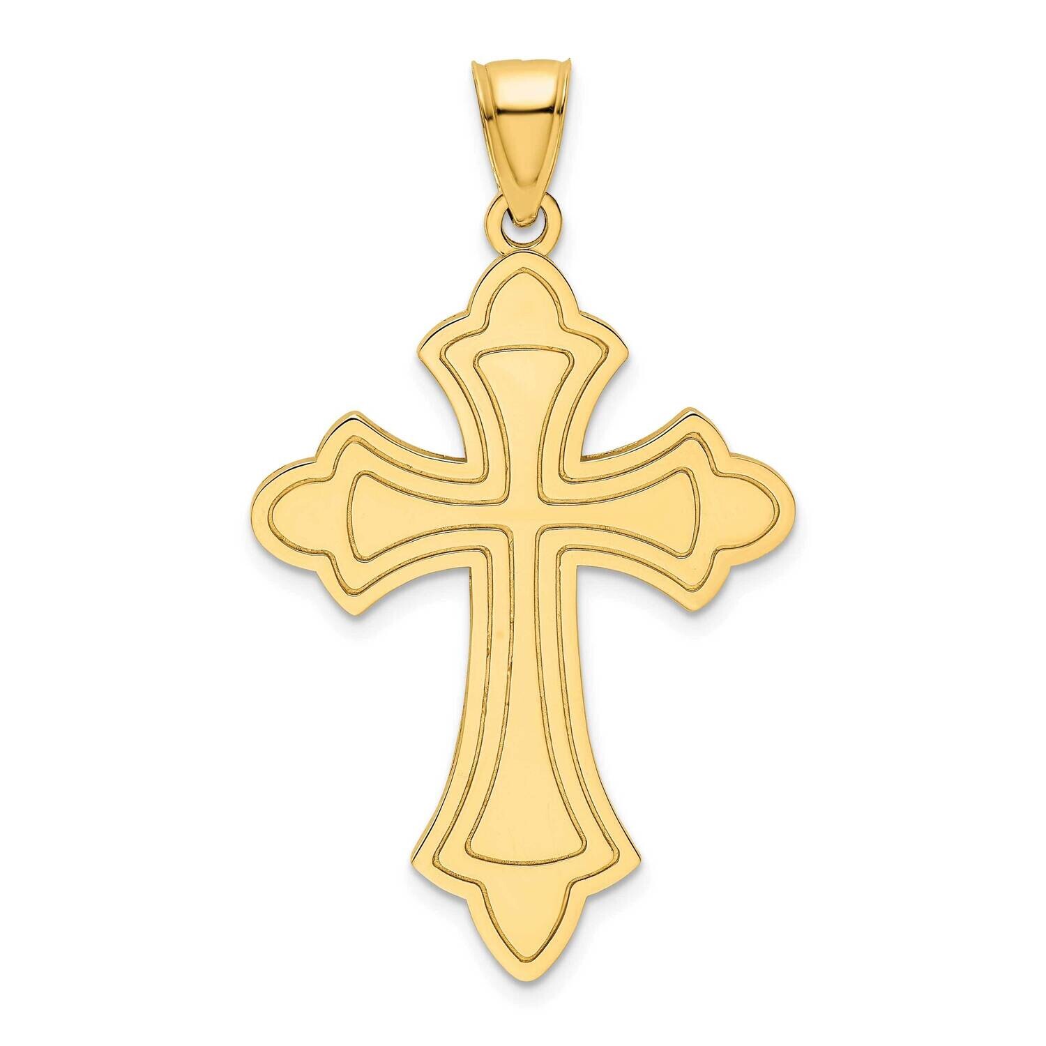 Cross Pendant 14k Polished Gold K9871, MPN: K9871,