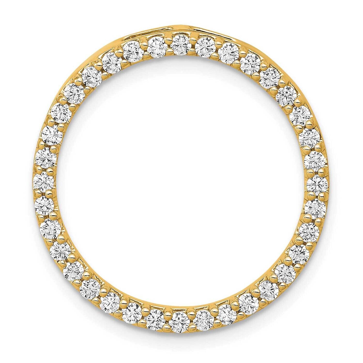 3/4Ct. Diamond Circle Chain Slide 14k Gold PM4713-075-YA, MPN: PM4713-075-YA,