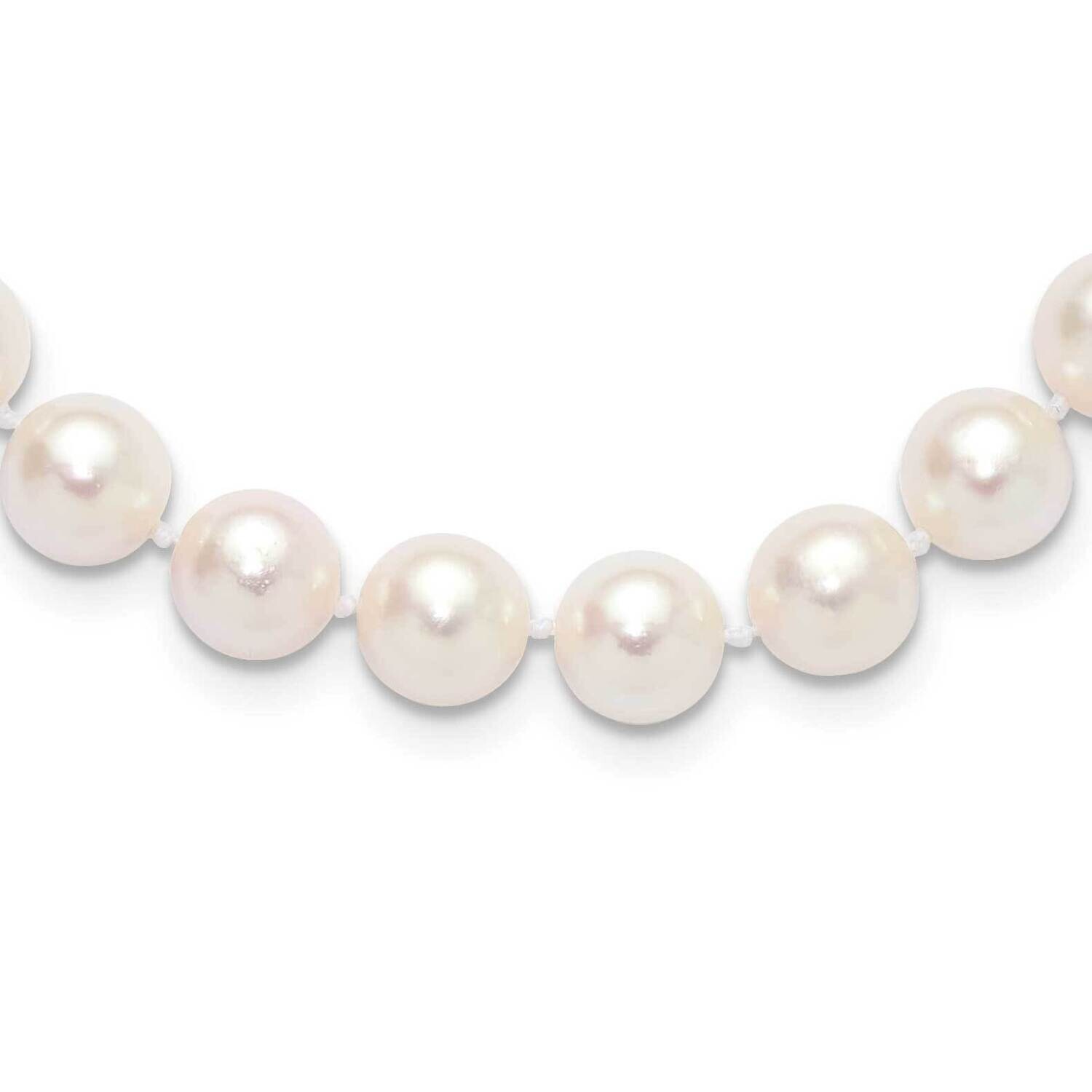 8-9mm Round White Saltwater Akoya Cultured Pearl 16 Inch Necklace 14k Gold PL80AA-16, MPN: PL80AA-1…