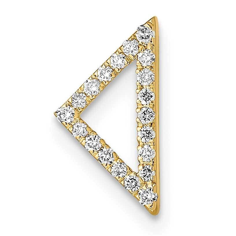 Diamond Triangle Chain Slide 14k Polished Gold PM6856-010-YA, MPN: PM6856-010-YA,