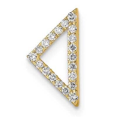 Diamond Triangle Chain Slide 14k Polished Gold PM6856-010-YA, MPN: PM6856-010-YA,