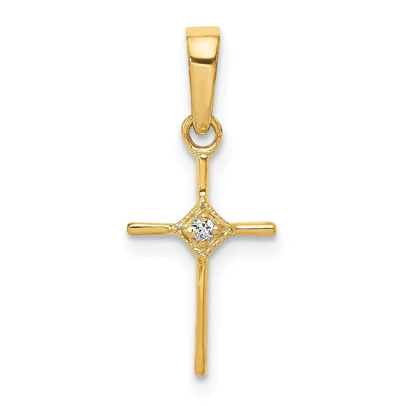 Small .01Ct. Diamond Cross Pendant 10k Gold PM5026-001-1YA by Men&#39;s Jewelry and Accessories, MPN: P…