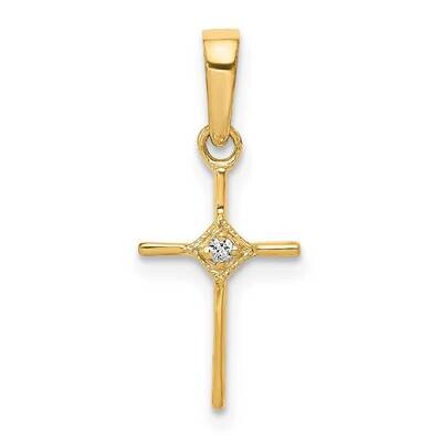 Small .01Ct. Diamond Cross Pendant 10k Gold PM5026-001-1YA by Men&#39;s Jewelry and Accessories, MPN: P…