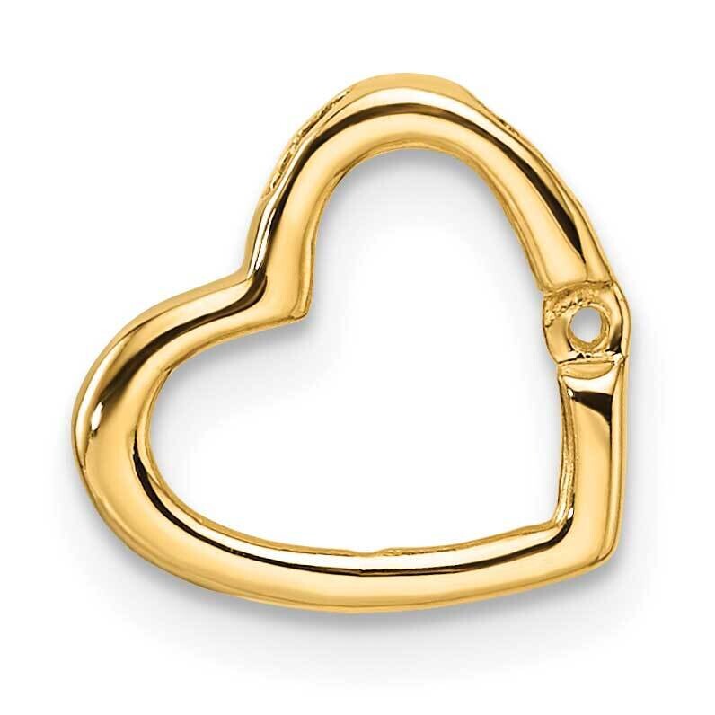 Heart Chain Slide Mounting 14k Gold PM4837-002-Y, MPN: PM4837-002-Y,