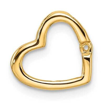 Heart Chain Slide Mounting 14k Gold PM4837-002-Y, MPN: PM4837-002-Y,