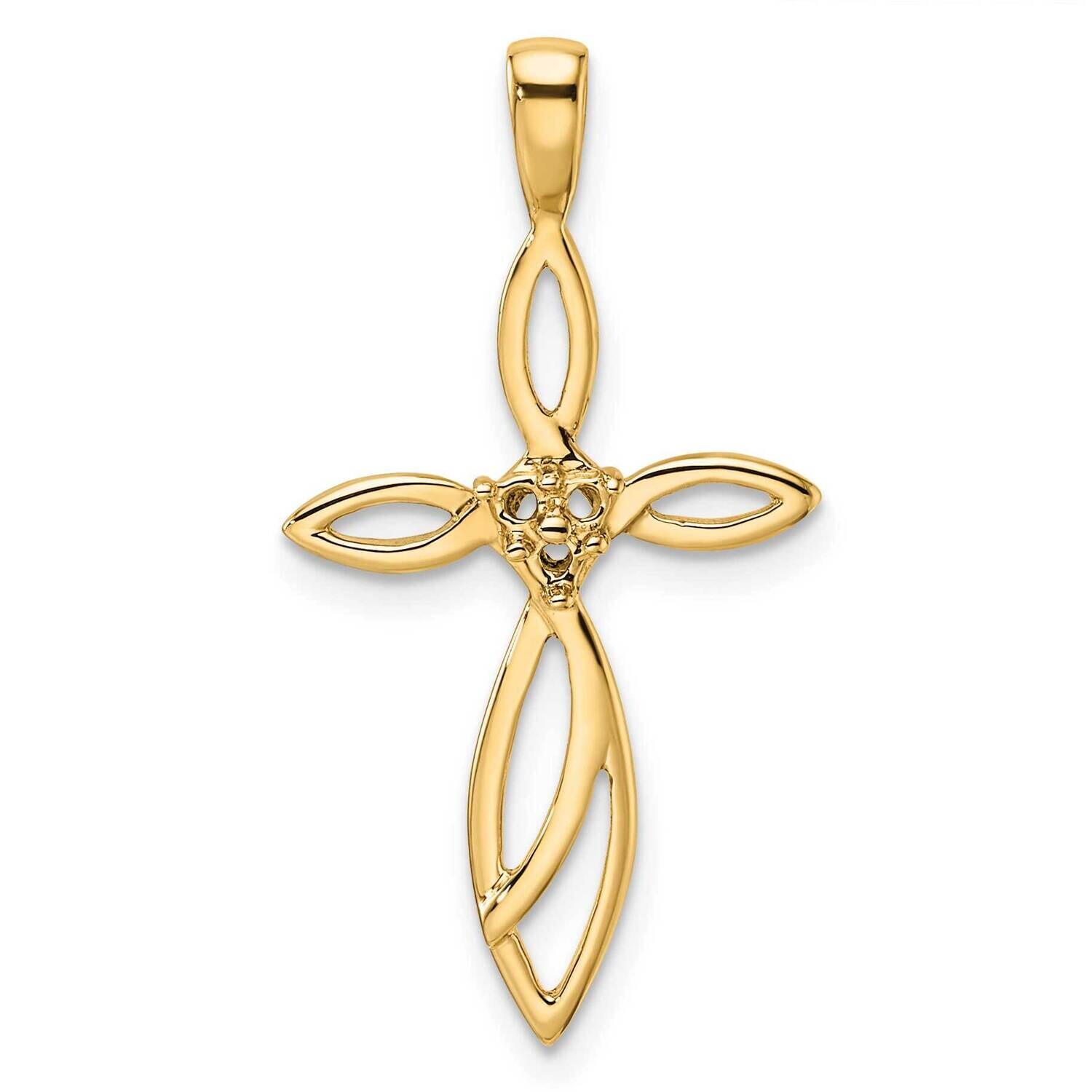 Cross Pendant Mounting 10k Gold PM5014-005-1Y by Men&#39;s Jewelry and Accessories, MPN: PM5014-005-1Y,