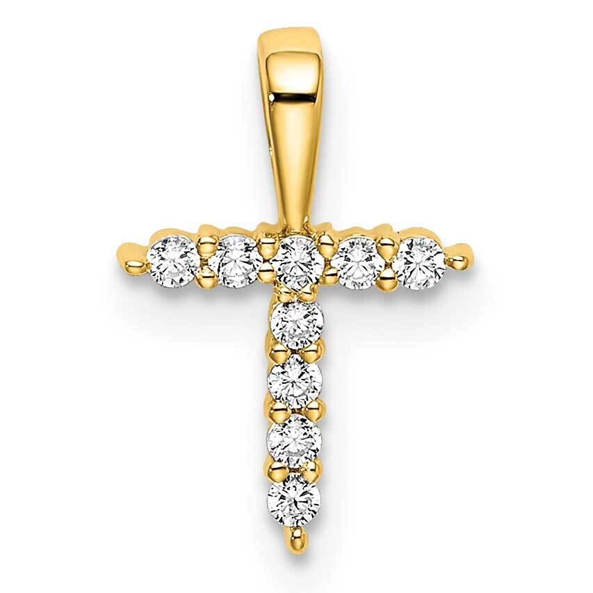 Diamond Letter T Initial Pendant 14k Gold PM6988T-009-YLG, MPN: PM6988T-009-YLG, 883957887197