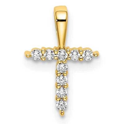Diamond Letter T Initial Pendant 14k Gold PM6988T-009-YLG, MPN: PM6988T-009-YLG, 883957887197