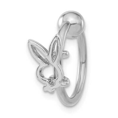 Playboy Cut-Out Bunny 14 Gauge Round Naval Ring PBB126, MPN: PBB126, 191101004247