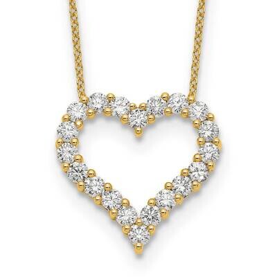 Heart Pendant Chain 18 Inch 14k Gold PM1001-150-YA, MPN: PM1001-150-YA, 883957274263