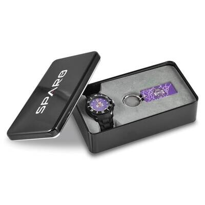 Nba Sacramento Kings Watch &amp; Key Ring Gift Set GC5056 by Men&#39;s Jewelry and Accessories, MPN: GC5056…