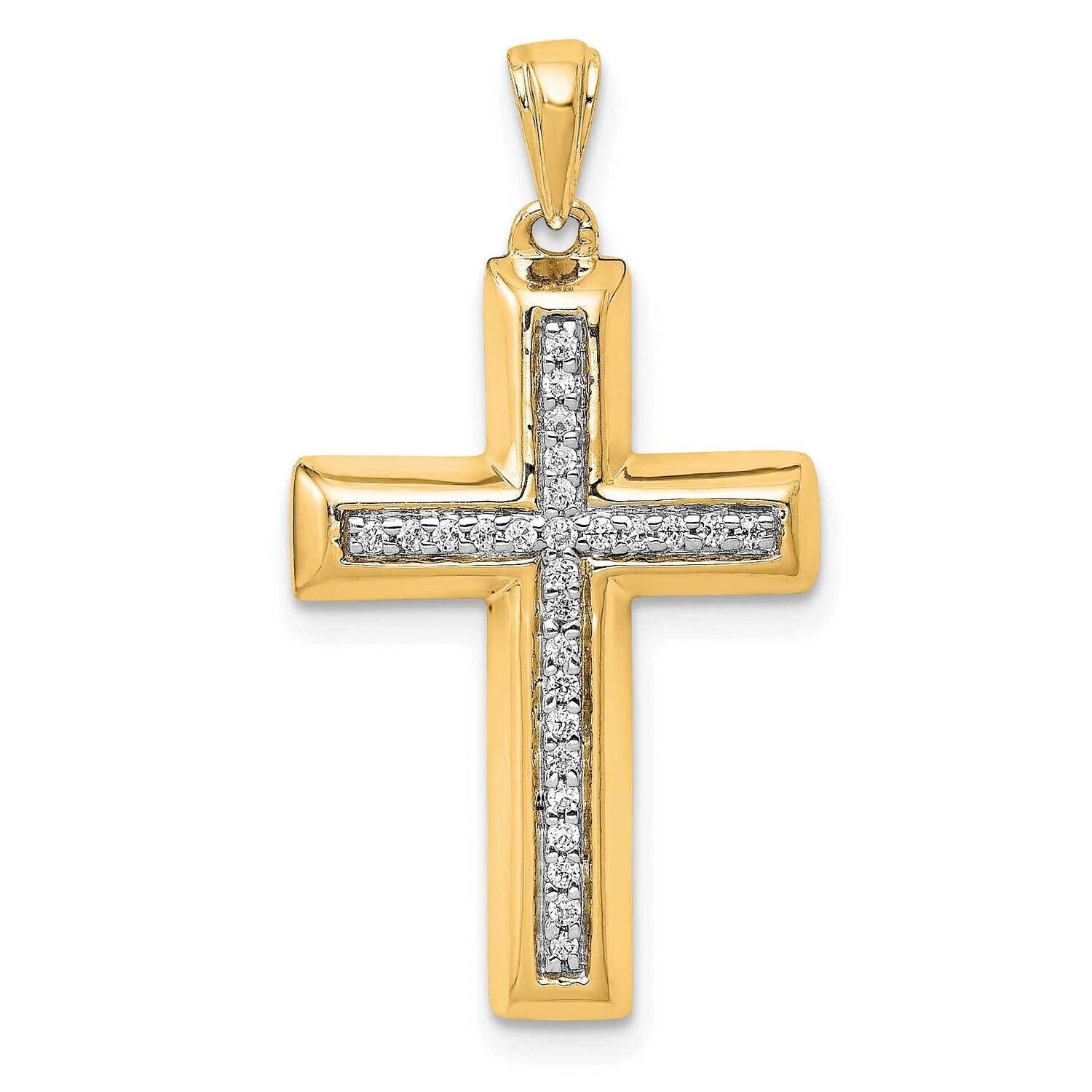 Large 1/10Ct. Diamond Cross Pendant 14k Gold PM5139-010-YA by Men&#39;s Jewelry and Accessories, MPN: P…