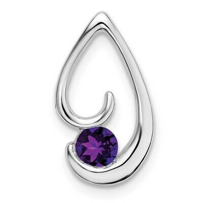 Amethyst Chain Slide 14k White Gold PM7145-AM-W, MPN: PM7145-AM-W,