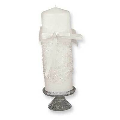 Ivory Victorian Pillar Candle GM4074, MPN: GM4074,