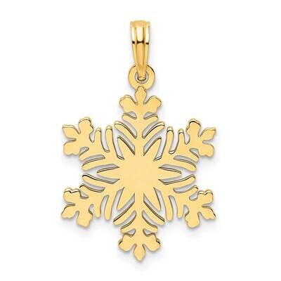 Snowflake Pendant 14k Polished Gold K9863, MPN: K9863,