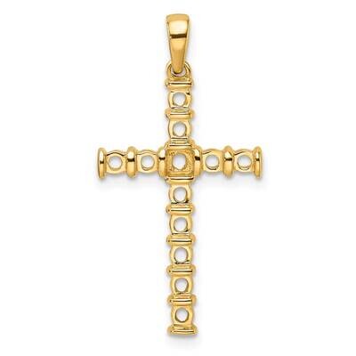 Latin Cross Pendant Mounting 14k Gold PM4954-075-Y, MPN: PM4954-075-Y,