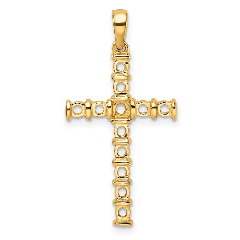 Latin Cross Pendant Mounting 14k Gold PM4954-075-Y