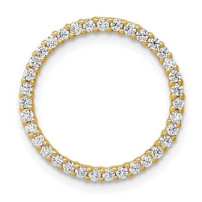 1/3Ct. Diamond Circle Chain Slide 17 Inch 14k Gold PM4712-033-YA, MPN: PM4712-033-YA,