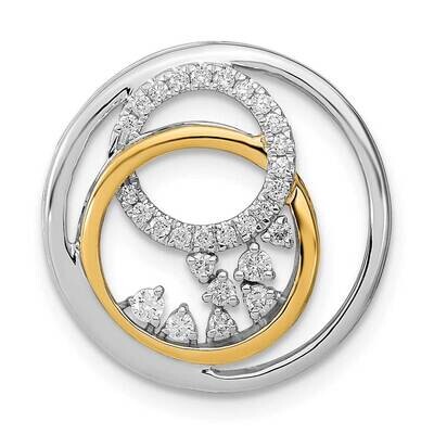 Diamond Circle Cluster Chain Slide 14k Two-Tone Gold PM6907-020-WYLG, MPN: PM6907-020-WYLG, 8839578…
