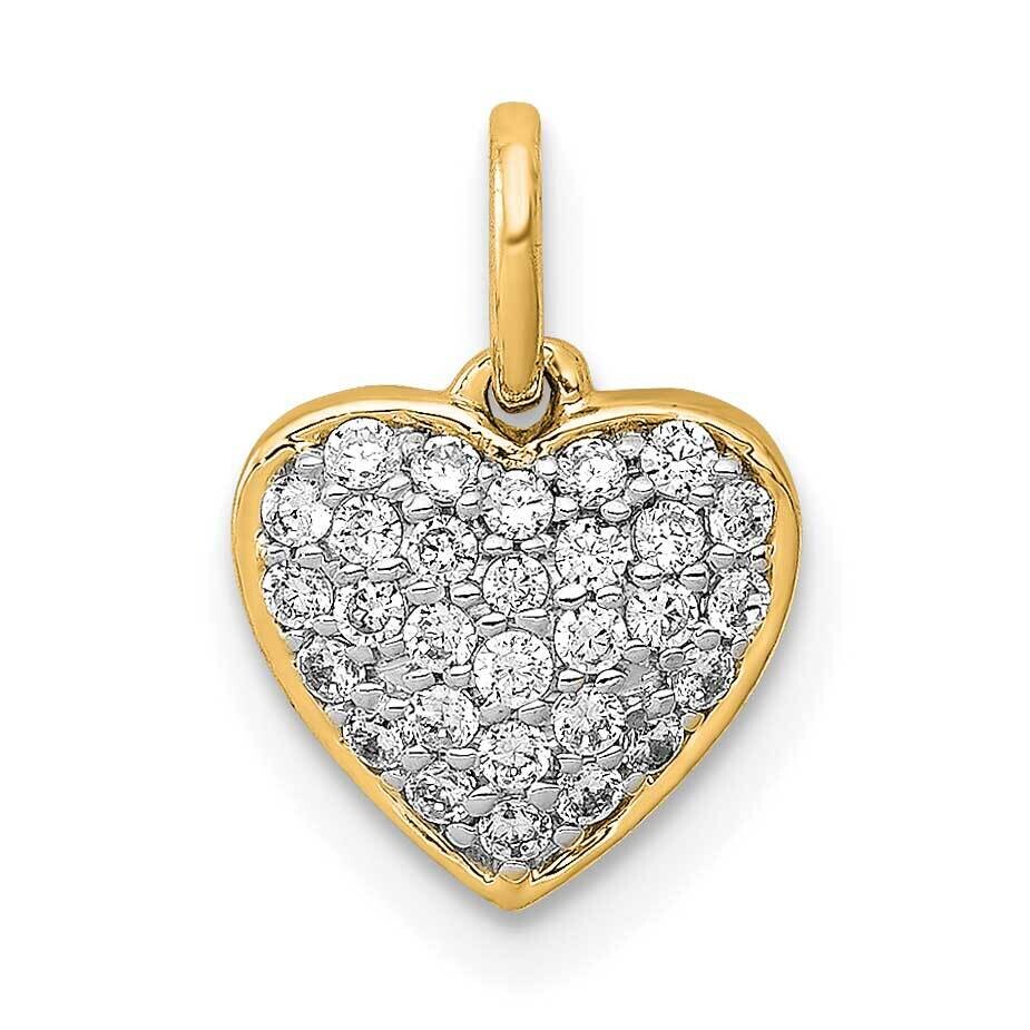 1/5Ct. Diamond Heart Pendant 14k Gold PM4872-020-YA, MPN: PM4872-020-YA,