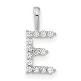 Diamond Letter E Initial Pendant 14k White Gold PM6988E-014-WLG, MPN: PM6988E-014-WLG, 883957886282