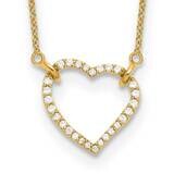 Diamond Heart Pendant Necklace 14k Gold PM1006-020-YLG-18, MPN: PM1006-020-YLG-18, 883957897493