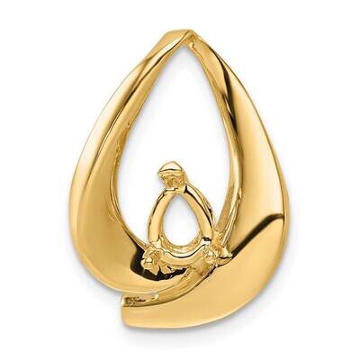 6mm Omega 8mm Reversible 7X5mm Pear Slide Mounting 14k Gold PM5238-Y, MPN: PM5238-Y, 752908000438