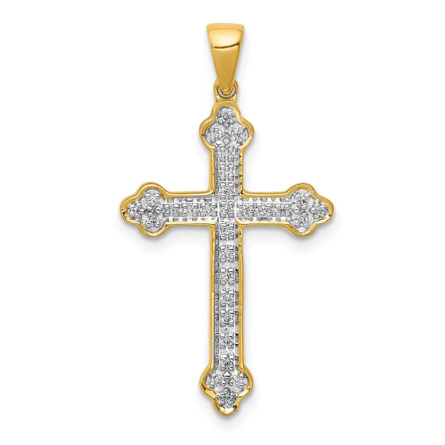 1/10Ct. Diamond Cross Pendant 10k Gold PM5077-010-1YA by Men&#39;s Jewelry and Accessories, MPN: PM5077…
