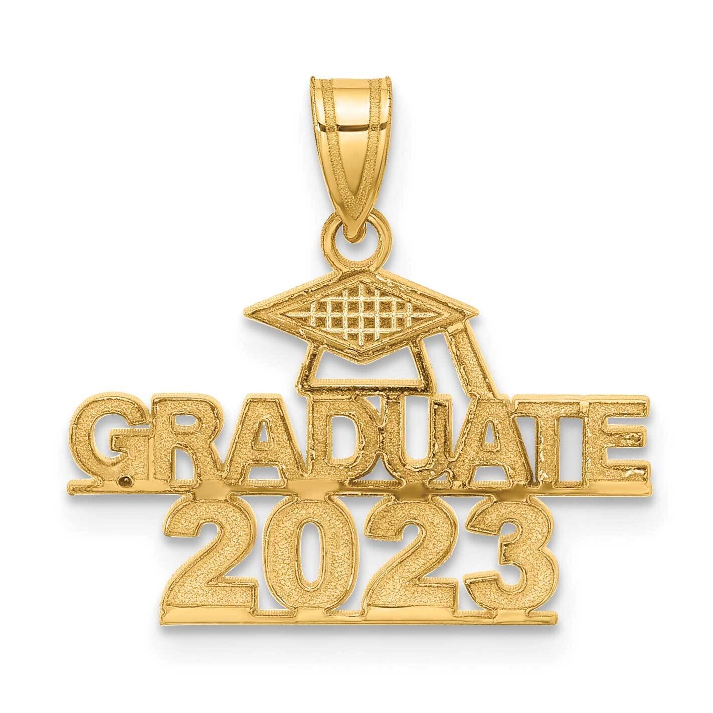 Graduate 2023 Under Cap Charm 14k Polished Gold K8814-23