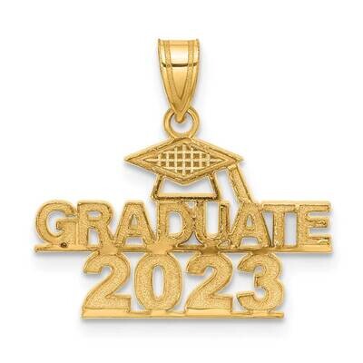 Graduate 2023 Under Cap Charm 14k Polished Gold K8814-23, MPN: K8814-23,