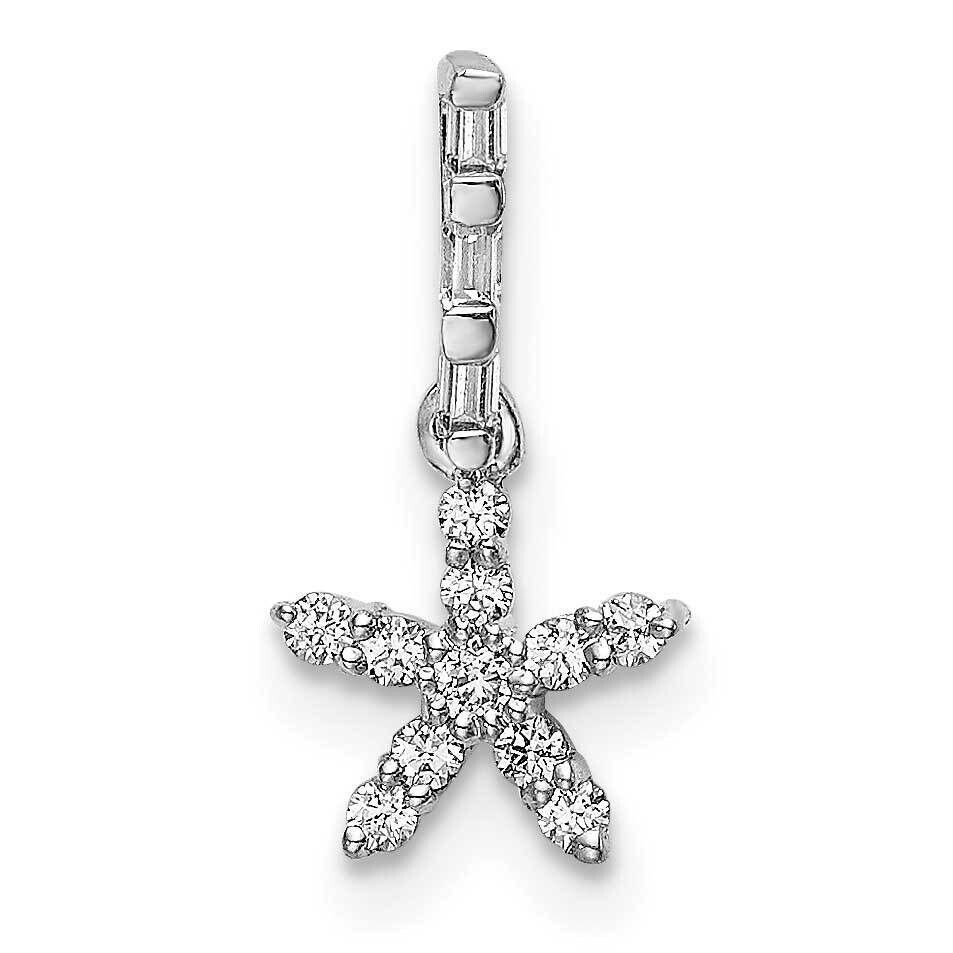 Diamond Star Pendant 14k White Gold PM6612-010-WA, MPN: PM6612-010-WA, 196904084564