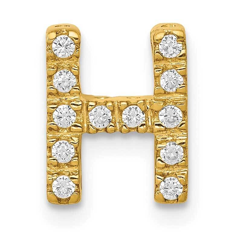 Diamond Letter H Initial Charm 10k Gold PM5221H-013-1YA, MPN: PM5221H-013-1YA,