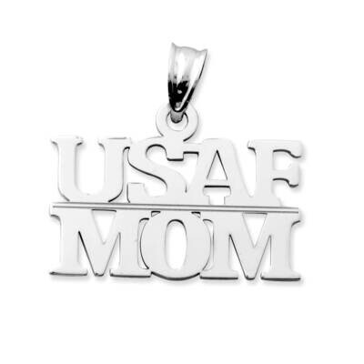 Usaf Mom Charm Sterling Silver MIL16-SS, MPN: MIL16-SS, 883957740959