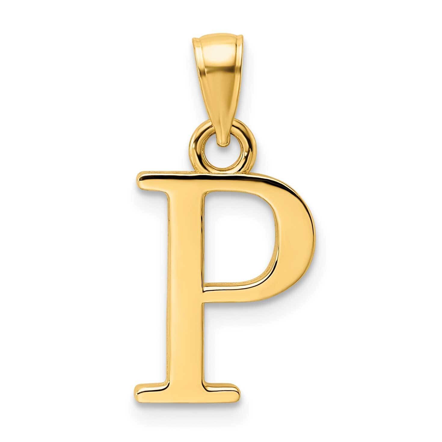 Letter P Pendant 14k Polished Gold K9810P, MPN: K9810P, 196904090640