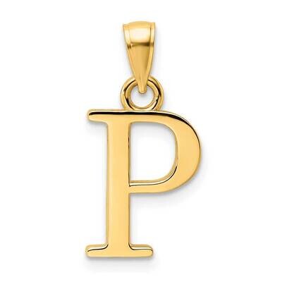 Letter P Pendant 14k Polished Gold K9810P, MPN: K9810P, 196904090640