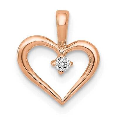 Heart Pendant .05Ct. Mounting 14k Rose Gold PM4817-005-R, MPN: PM4817-005-R,