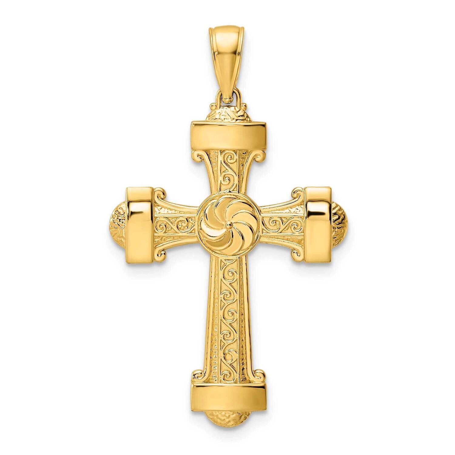 Fancy Cross Pendant 14k Polished Gold K9811, MPN: K9811,