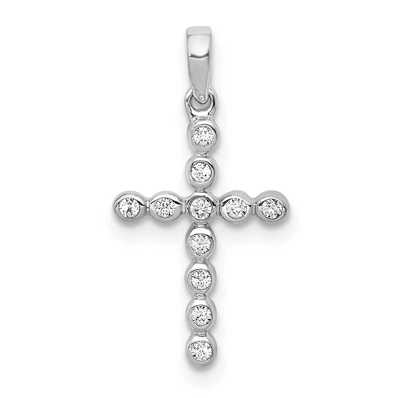 1/10Ct. Diamond Cross Pendant 10k White Gold PM4966-010-1WA by Men&#39;s Jewelry and Accessories, MPN: …