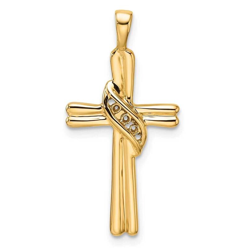 Cross Pendant Mounting 14k Gold PM4989-005-Y
