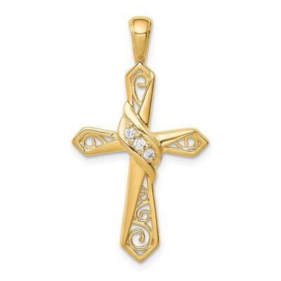 1/20Ct. Diamond Cross Pendant 10k Gold PM5108-005-1YA by Men&#39;s Jewelry and Accessories, MPN: PM5108…