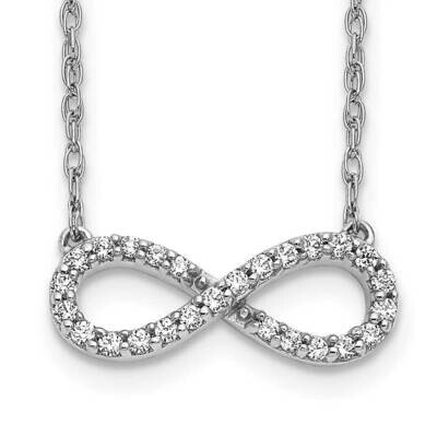 Polished Diamond Infinity Symbol 18 Inch Necklace 10k White Gold PM4688-016-1WA, MPN: PM4688-016-1W…