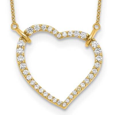 Diamond Heart Pendant Necklace 14k Gold PM1006-070-YA-18, MPN: PM1006-070-YA-18, 883957274614