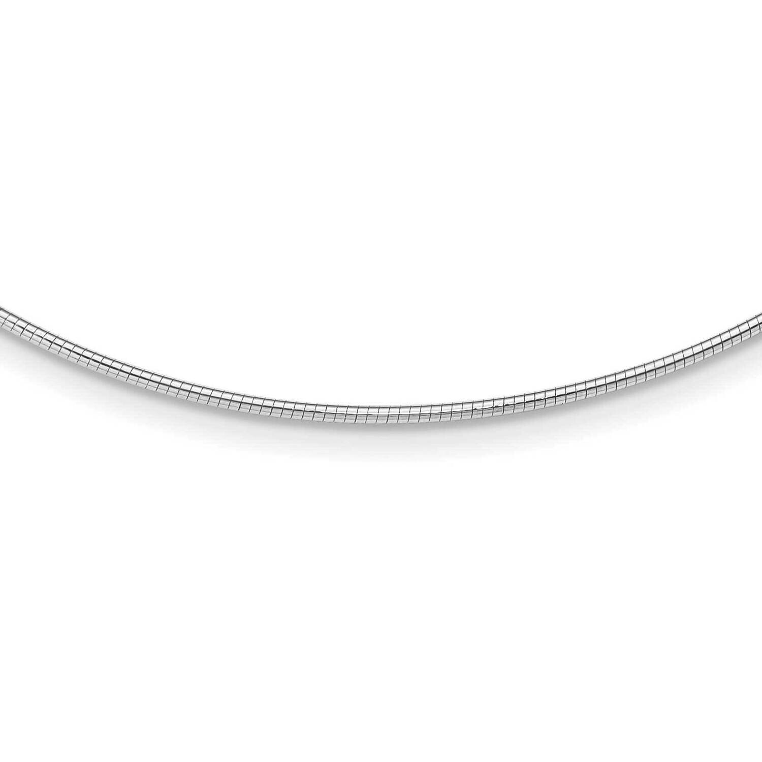 1.4mm Round Omega 14k White Gold OM2W-18, MPN: OM2W-18, 196904099261