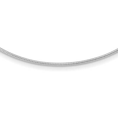 1.4mm Round Omega 14k White Gold OM2W-18, MPN: OM2W-18, 196904099261