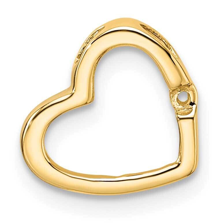 Heart Chain Slide Mounting 10k Gold PM4837-002-1Y, MPN: PM4837-002-1Y,