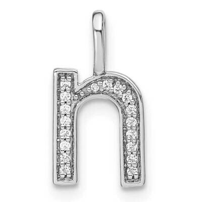 Diamond Lower Case Letter N Initial Pendant 14k White Gold PM8368N-006-WA, MPN: PM8368N-006-WA, 196…